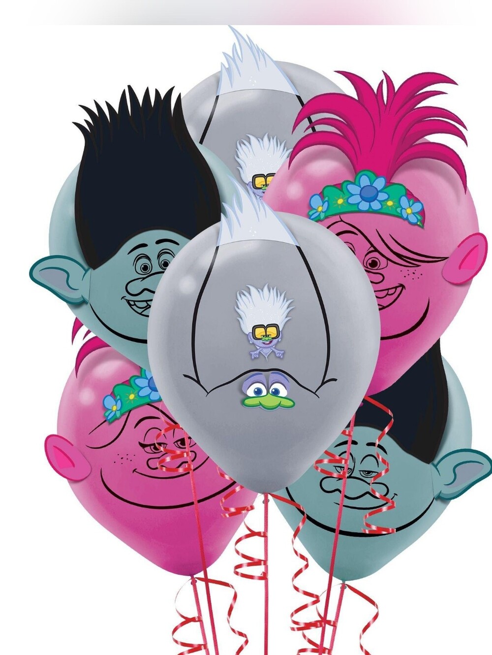 Trolls World Tour Balloon Bouquet 6ct